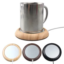 USB kopvarmer - te / kaffevarmer - træ