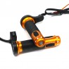 22mm - 7/8" - 12V - motorcykelstyr - elektriske opvarmede greb - aluminium - 2 stk.