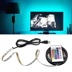 LED USB strip lys - TV baggrundsbelysning - SMD 3528 - 5V - 50cm - 1m - 2m - 3m - 4m - 5m