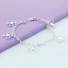Firkløverarmbånd - 925 sterling sølv