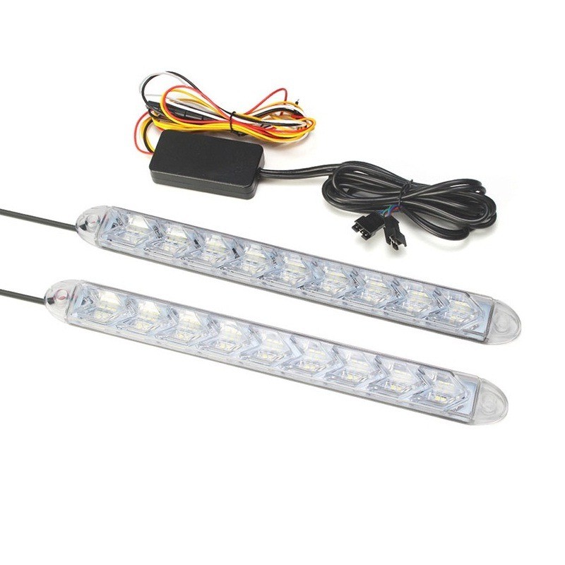 Universal billygteliste - DRL - LED lys - vandtæt - 2 stk