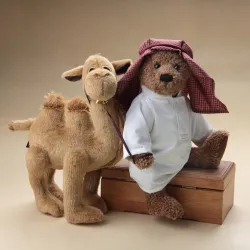 bamse i arabisk stil - med kamel - plyslegetøj
