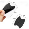 Carbon fiber vinyl sticker - car door handle protection - 10 * 9cm - 4 piecesStickers