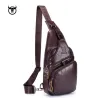 Multifunktions rygsæk - læder crossbody taske