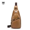 Multifunktions rygsæk - læder crossbody taske