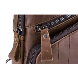 Multifunktions rygsæk - læder crossbody taske