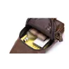 Multifunktions rygsæk - læder crossbody taske