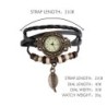 Vintage flerlags armbånd - med Quartz ur - perler / blad
