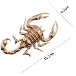 Metalskorpion - emblem - bilklistermærke