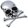 Metal skull / bones - emblem - car stickerStickers