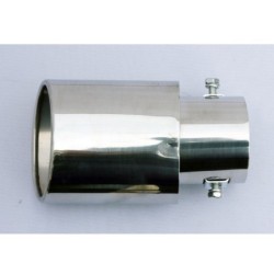 Universal car exhaust pipe - muffler - stainless steel - 2 piecesExhaust mufflers