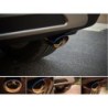 Universal car exhaust pipe - muffler - stainless steel - roasted blueExhaust mufflers