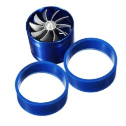 Double supercharger - car turbo air intake turbine - with single propellerPerformance