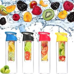 Vandflaske / frugtinfuser - BPA fri - 800ml / 1000ml