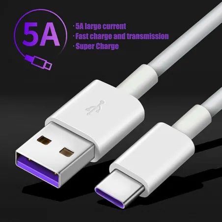 Hurtig opladningskabel - USB type-C - 5A