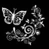 Decorative car sticker - butterfly / flowersStickers