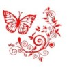 Decorative car sticker - butterfly / flowersStickers