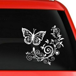 Decorative car sticker - butterfly / flowersStickers