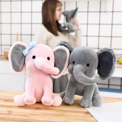Plys elefant - legetøj - 25cm