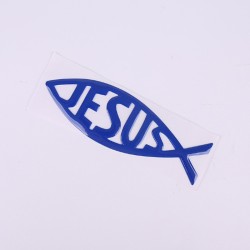 Jesus / fisk symbol - bil klistermærke