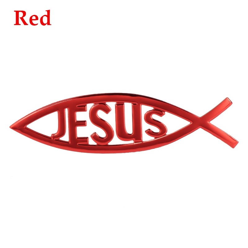 Jesus / fish symbol - car stickerStickers