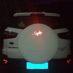 Reflective car sticker - gecko pattern - 2 piecesStickers