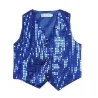 Drenge skinnende pailletvest