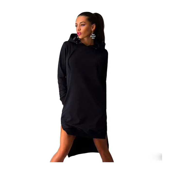 Women's hooded dress - long pulloverHoodies & Jumpers
