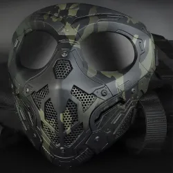Lurker taktisk mesh maske - camouflage / airsoft / paintball