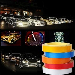 Reflective tape - car / motorcycle sticker - 1 cm * 5 mStickers