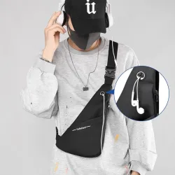 Tyverisikring lille crossbody taske - ultra tynd