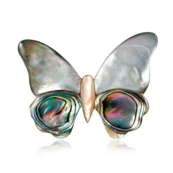 Shell sommerfugl - elegant broche