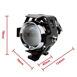 Motorcykel LED forlygte - 3000lm - CREE Chip - vandtæt - 2 stk