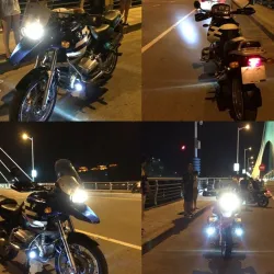 Motorcykel LED forlygte - 3000lm - CREE Chip - vandtæt - 2 stk