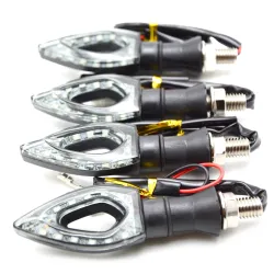 Motorcykel LED blinklys - vandtæt - 2 stk