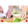 Fingerbeskytter i rustfrit stål - fingerbeskyttelse - forhindrer skærende fingre
