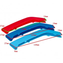 Kidney grill covers - for BMW 3 series F30 - M style - 3 piecesGrilles