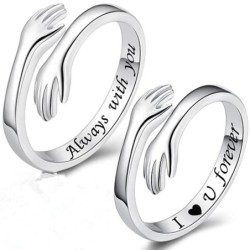Ring, der kan ændres størrelse - "I Love You Forever" - unisex
