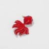 Rød krystal guldfisk - elegant broche