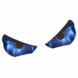 Evil eyes car sticker - orange fire / lightning-boltsStickers