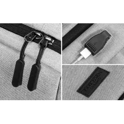 Trendy bærbar taske - rygsæk - med USB-opladningsport - vandtæt