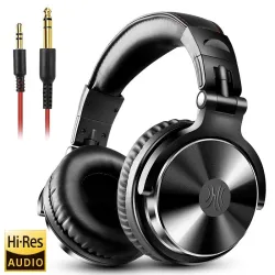 Professionelle DJ studio hovedtelefoner - kablet stereo headset - med mikrofon