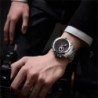 NAVIFORCE 9163 Men's Electronic Quartz Watch Luminous Calendar Casual Sports Waterproof Stainless Steel Strap Watches for Men