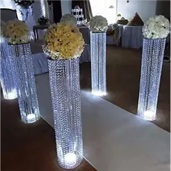 Nika Custom Silver Road Lead Decor with Light Emitting Diode Flower...