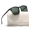 New Polarized Sunglasses Women Black Plastic Full Frame Square Sun Glasses Men Out Door Sun Eyewear Fashionable Eyeglass Uv400