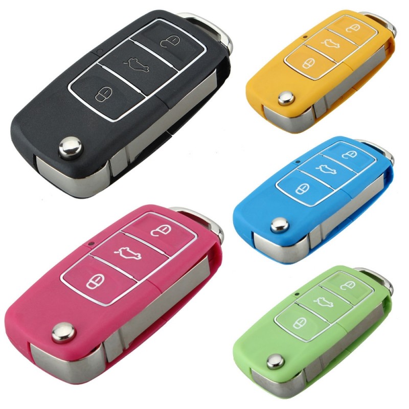 VW Jetta Beetle - 3 button - uncut blade - remote car key case - shellKeys