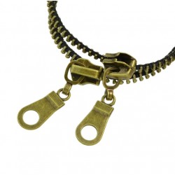 Double-deck zipper - retro ankletAnklets