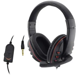 PlayStation 4 PS4 Wired 3.5mm Gaming Headset Microphone PC