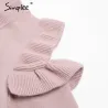 Elegant Off Shoulder Knitted Sweater Jumper