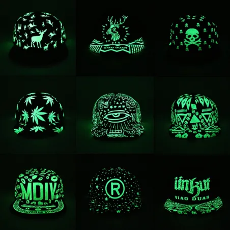 Fluorescent Glow In The Dark Baseball Cap Unisex